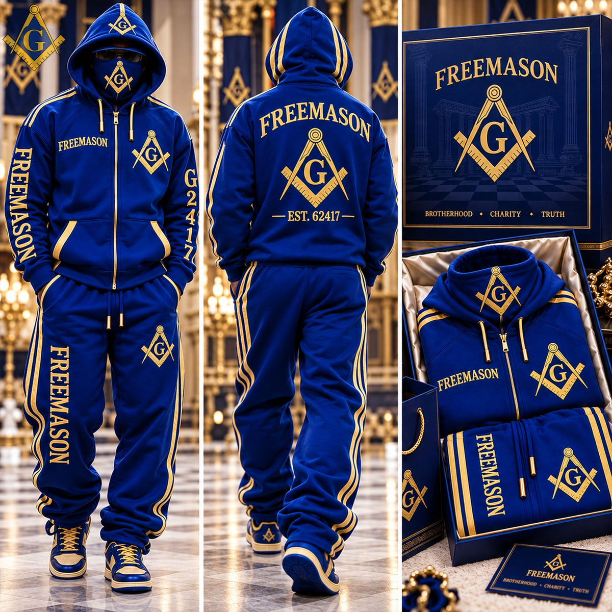 Premium Masked Hoodie Tracksuit Set HANNN TND FREE 2310267
