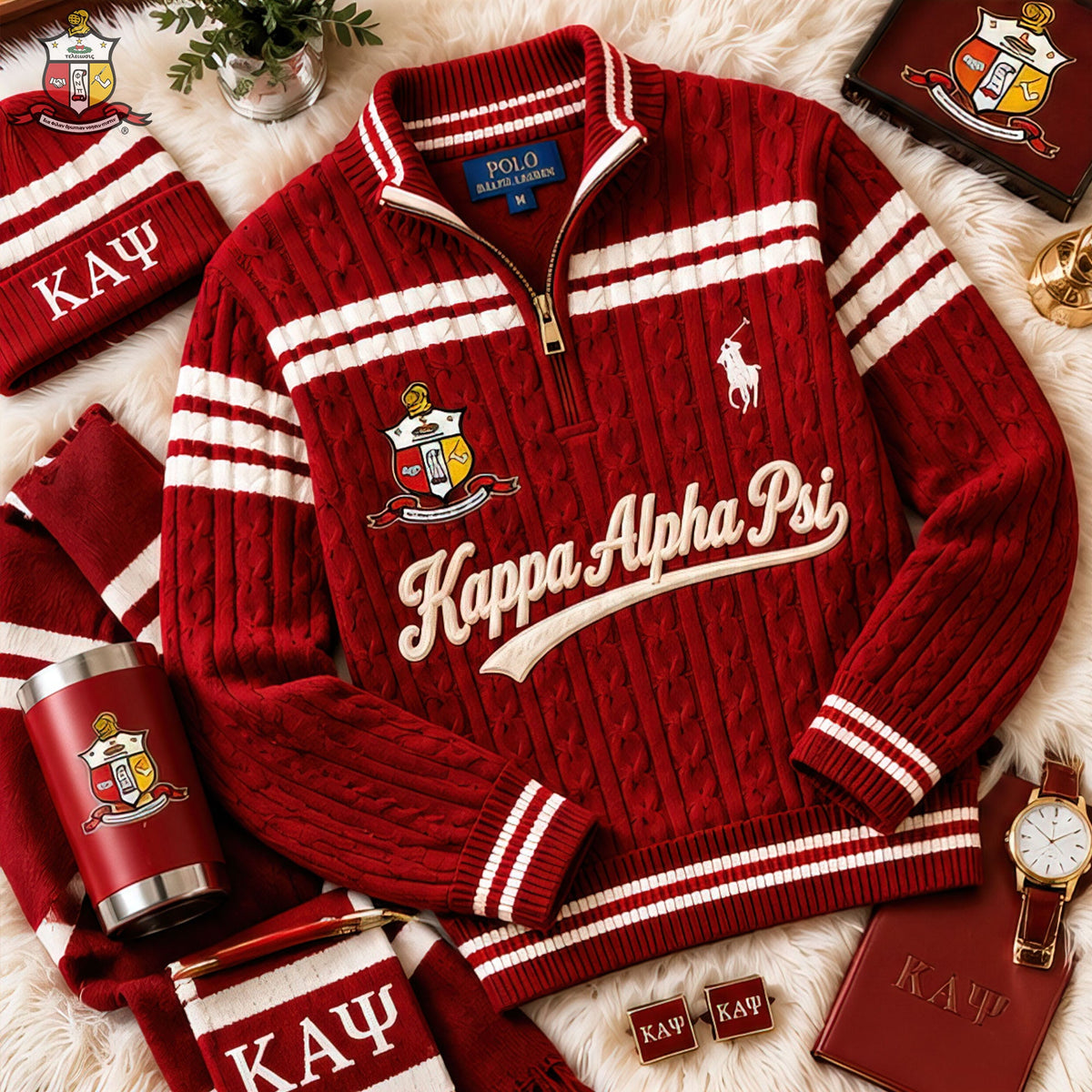 Premium Cable-Knit Quarter-Zip Sweater HANNN TND KAP 2910269