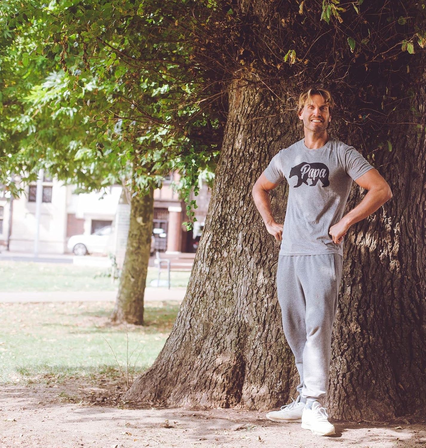 Mens I'm A Dog Dad Like A Real Dad But Much Cooler Tshirt Funny Tee for Guys