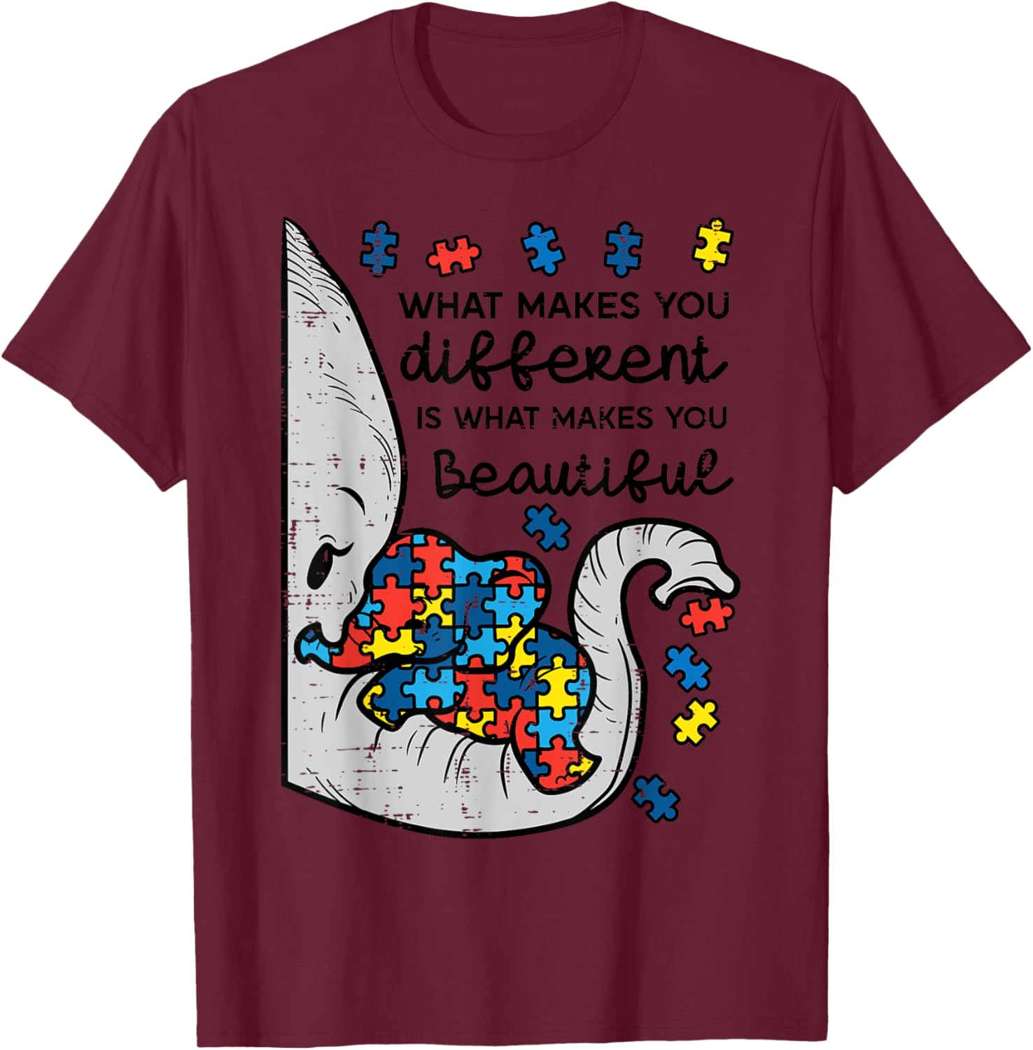 What Makes You Different Beautiful Elephant Autism Awareness