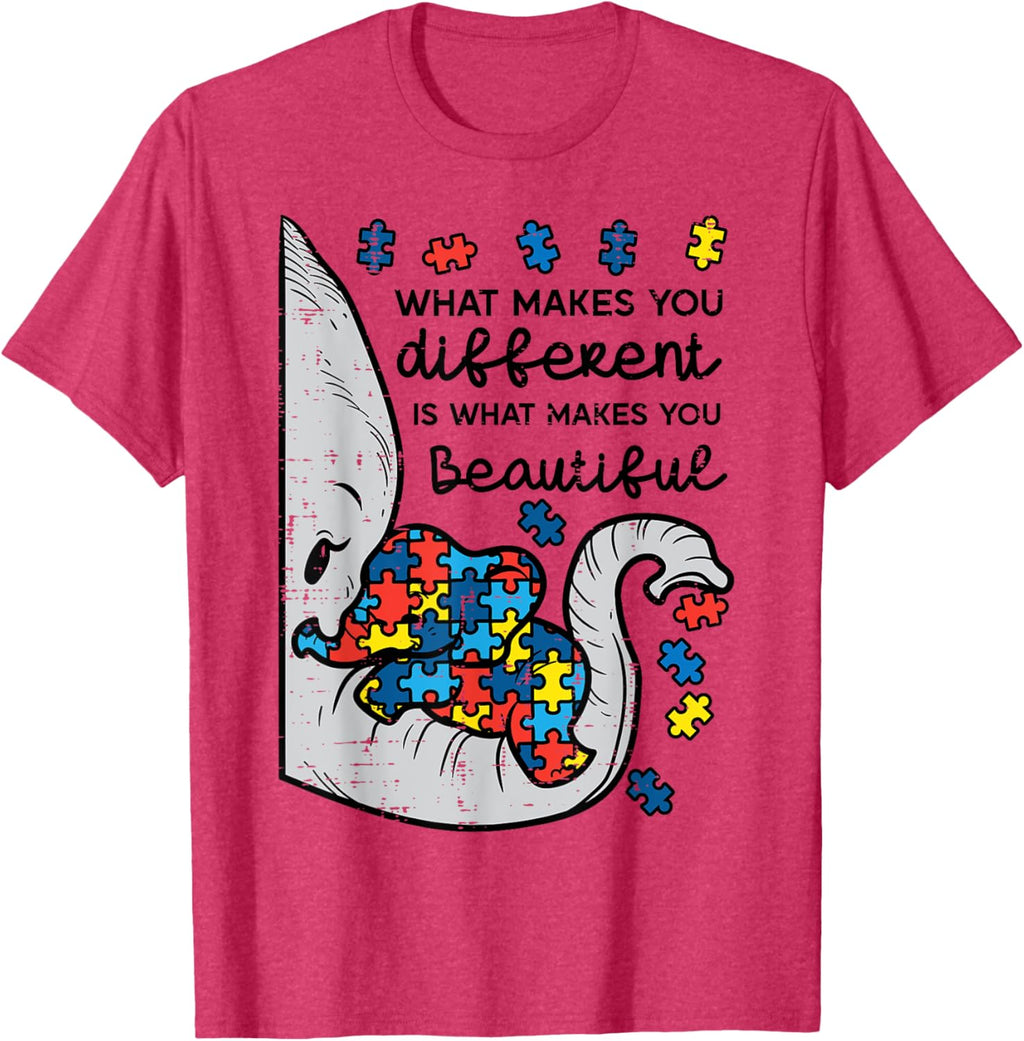 What Makes You Different Beautiful Elephant Autism Awareness