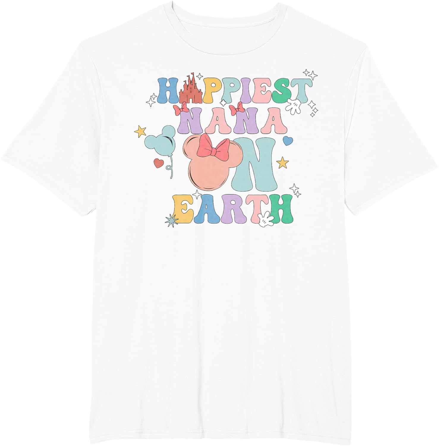 Happiest Nana On Earth Groovy Mom Mother's Day Mother Shirt