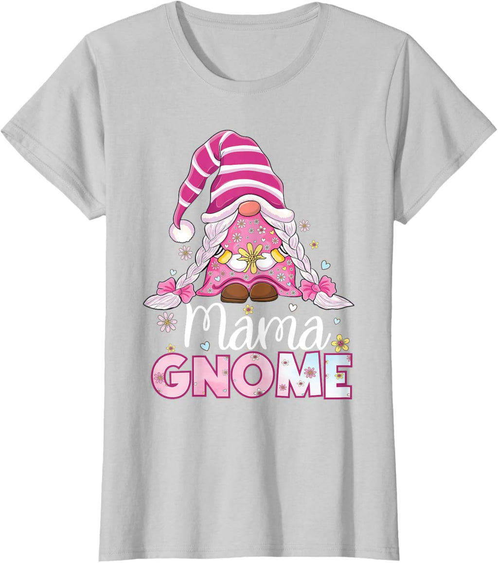 Flower For Mom Gnomies Cute Gnome Mom Happy Mother's Day