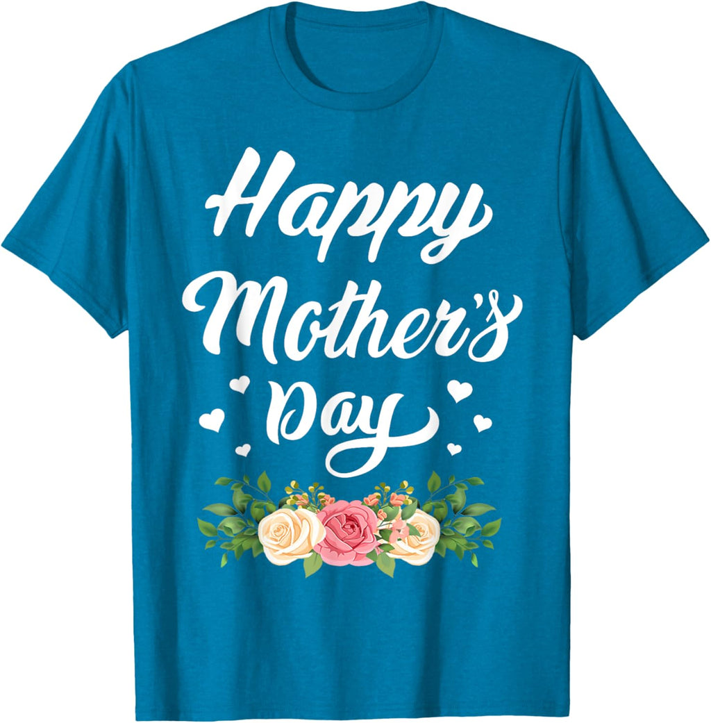 Happy Mother's Day 2024 Tshirt for Women Mom Grandma Mother Shirt