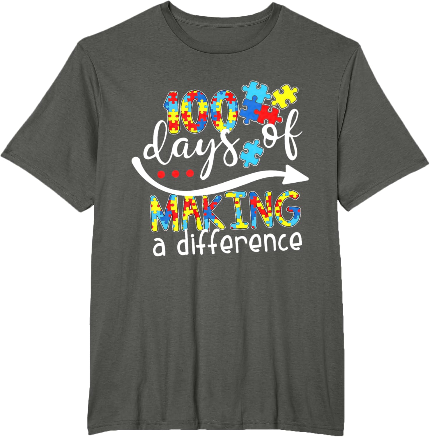 Autism 100 Days 100th day of school teacher autism awareness