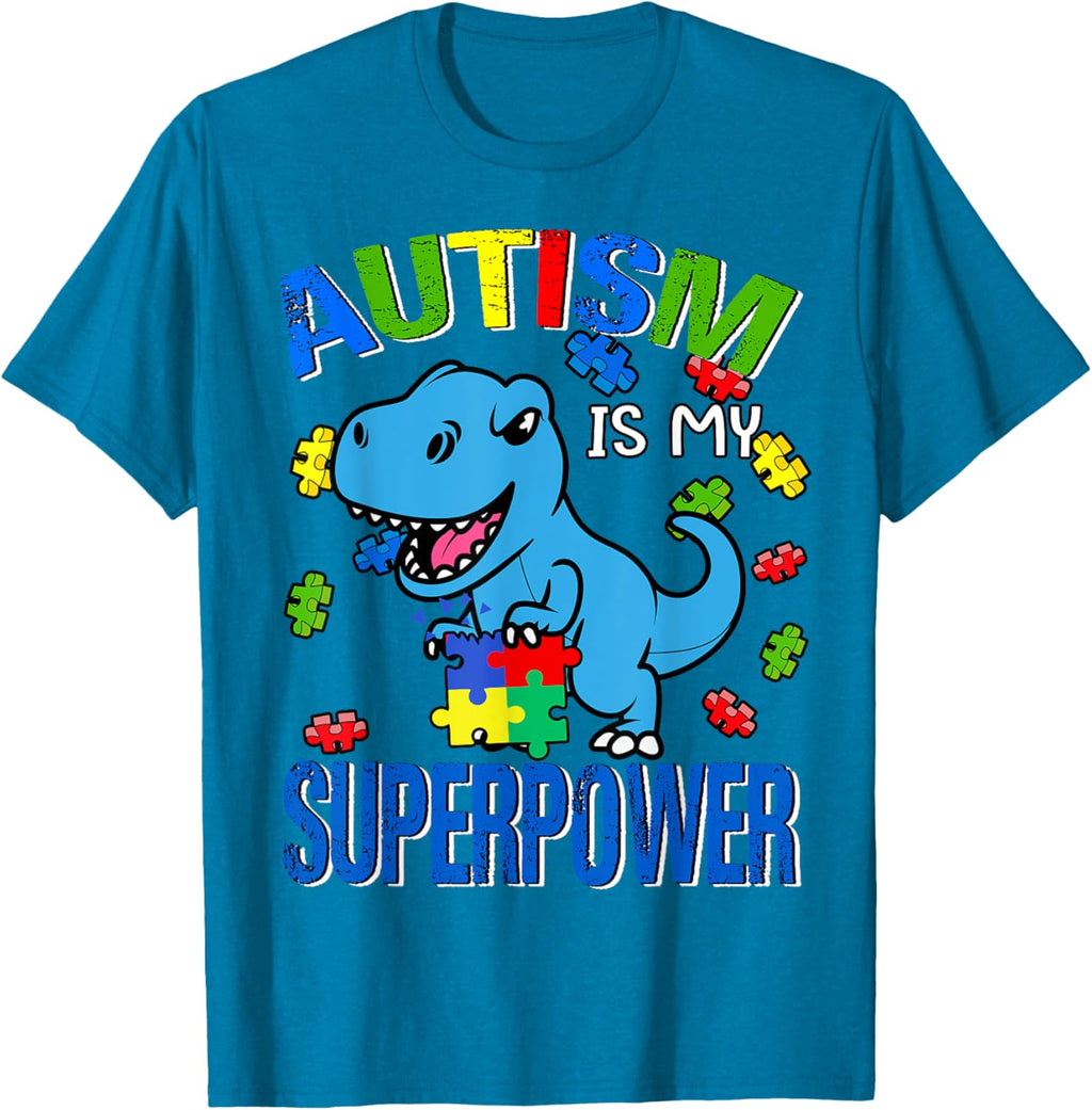 Kids Autism Is My Superpower Funny Awareness Boy Toddler
