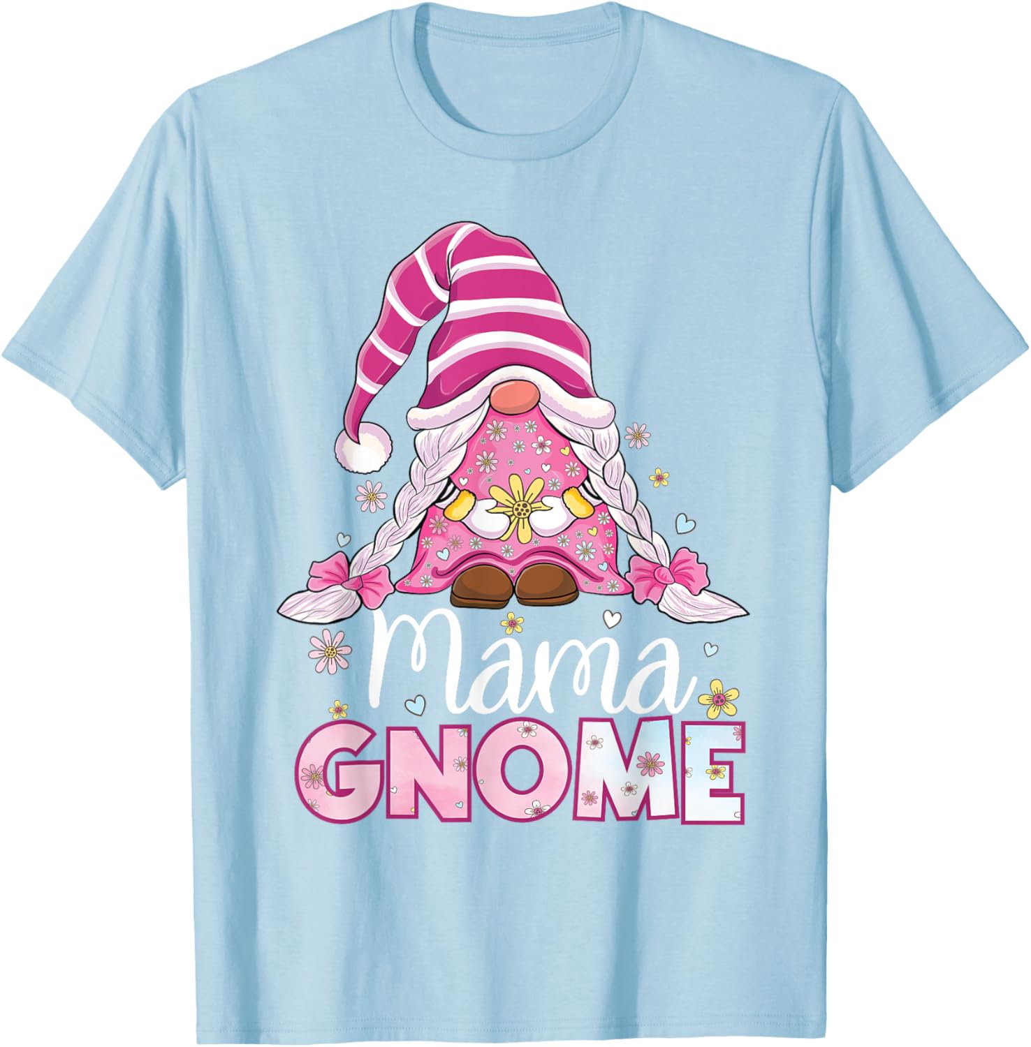 Flower For Mom Gnomies Cute Gnome Mom Happy Mother's Day
