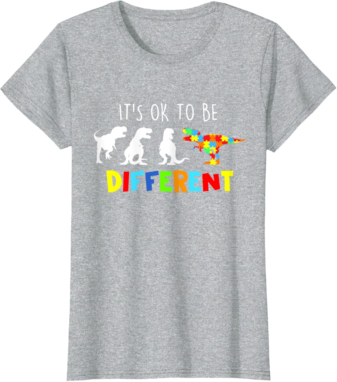 Autism Awareness Dinosaur Kid Boys Its Ok To Be Different