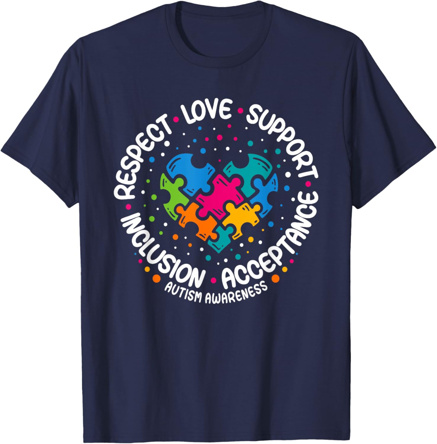 Autism Awareness Respect Love Support Blue Autism