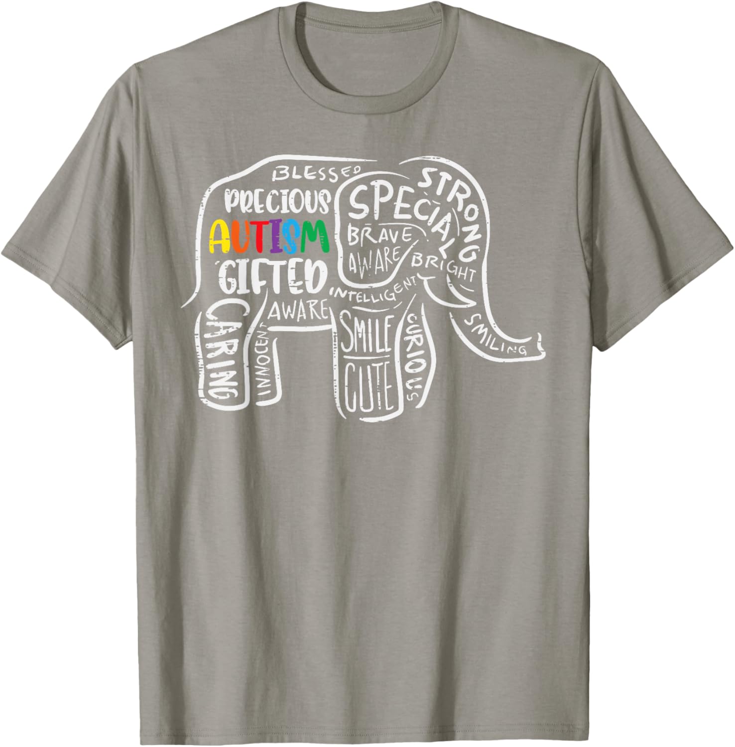 Autism Awareness Elephant Acceptance Autistic Men Women Kids