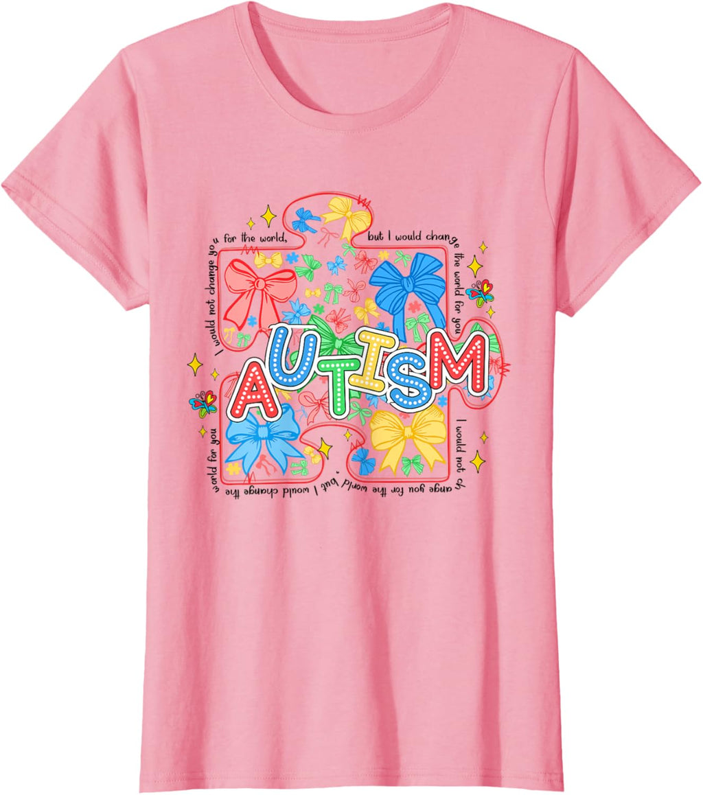 Autism Awareness Coquette Bow Autism Awareness Puzzle Piece