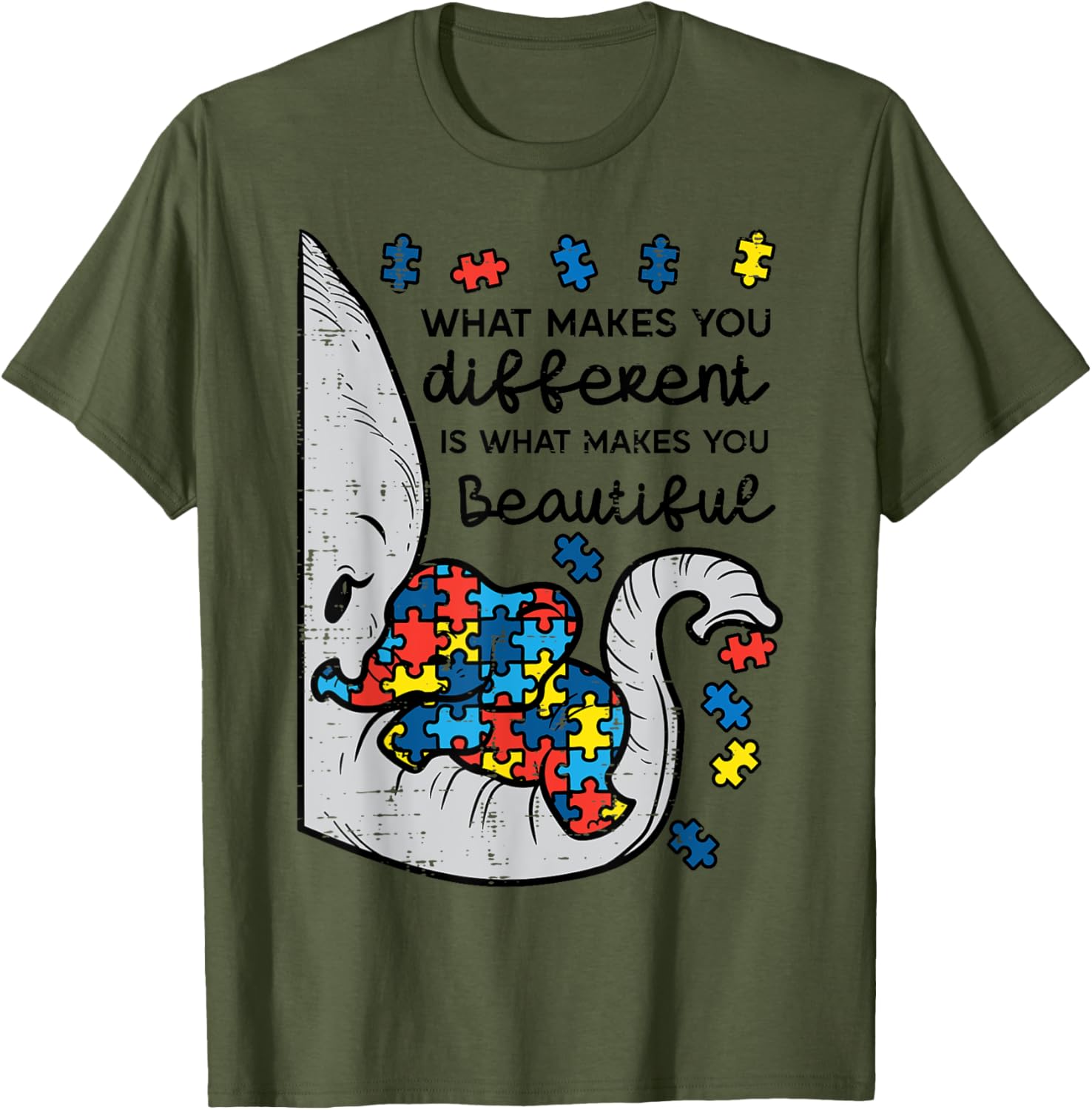 What Makes You Different Beautiful Elephant Autism Awareness