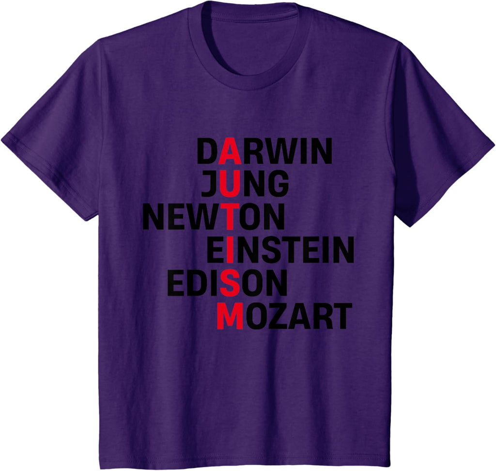 Darwin Jung Newton Einstein Edison Mozart Autism Awareness