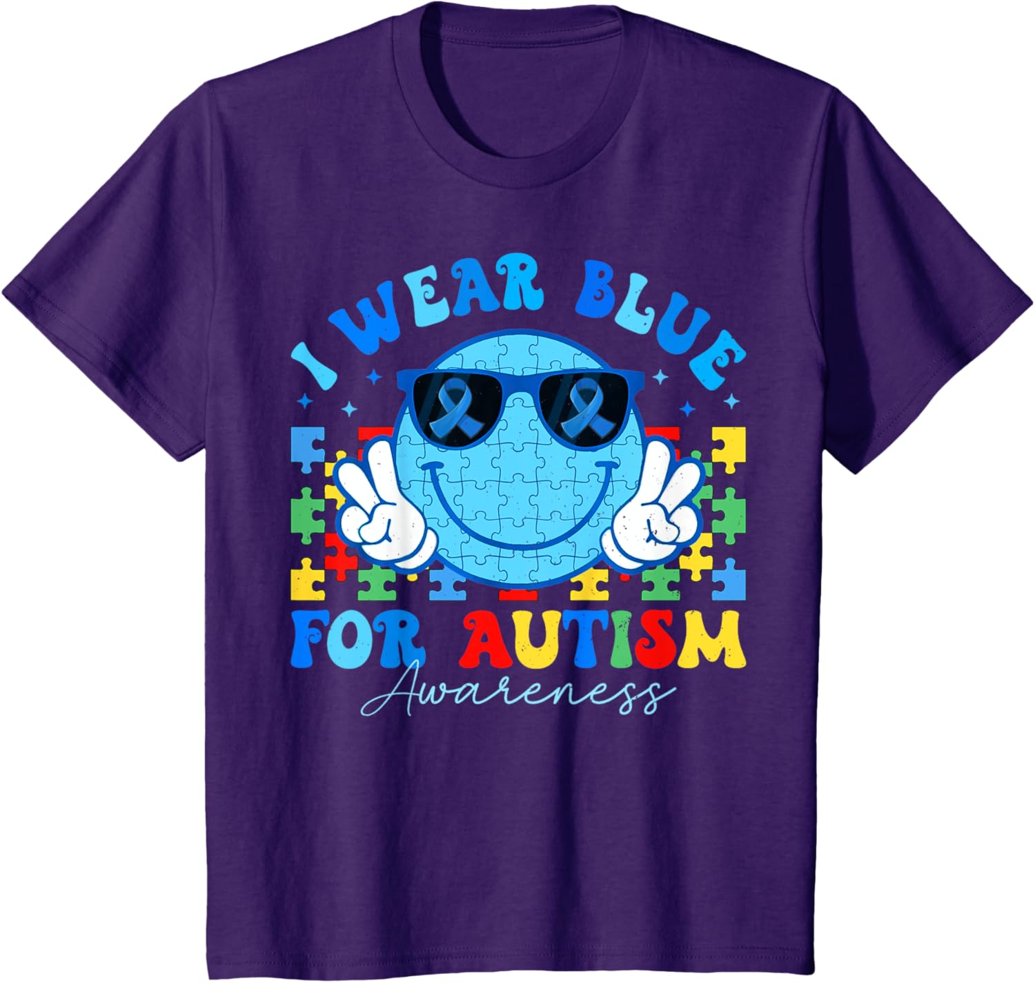 I Wear Blue For Autism Awareness Month Teacher Kids Boys