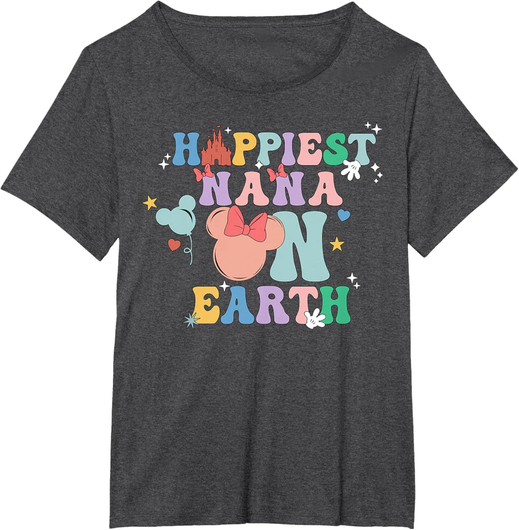 Happiest Nana On Earth Groovy Mom Mother's Day Mother Shirt