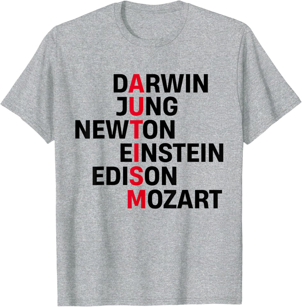 Darwin Jung Newton Einstein Edison Mozart Autism Awareness