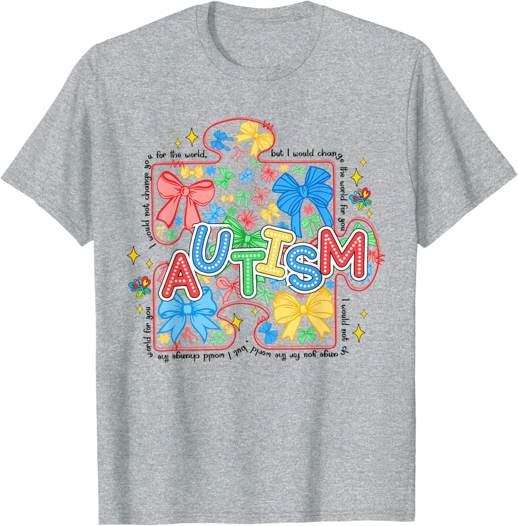Autism Awareness Coquette Bow Autism Awareness Puzzle Piece