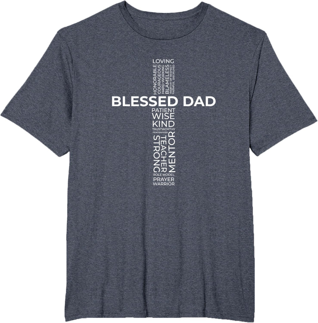 Christian Blessed Dad Cross Father's Day Shirt